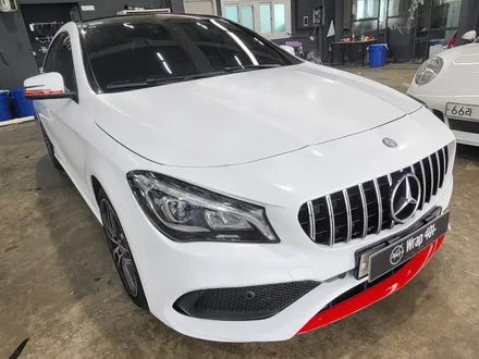 벤츠 CLA 3M 사틴 화이트 전체 랩핑 ! 용인랩핑ㅣ랩401 / 용인, 광교, 성남