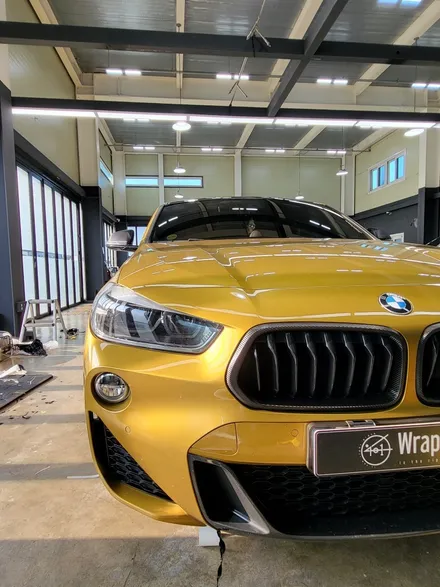 용인랩핑 랩401 BMW X2 포인트랩핑 카본랩핑 시공!! / 용인, 광교, 성남