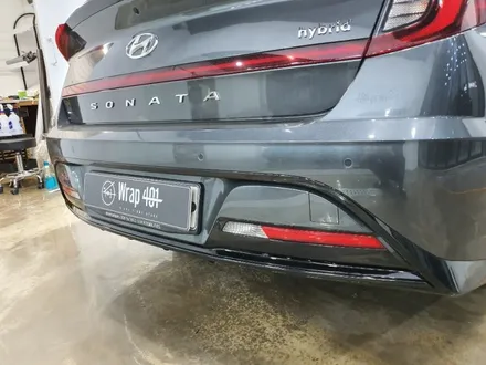 수원랩핑샵 랩핑 맛집 랩401_신형 쏘나타dn8 랩핑 크롬죽이기 / 용인시 처인구