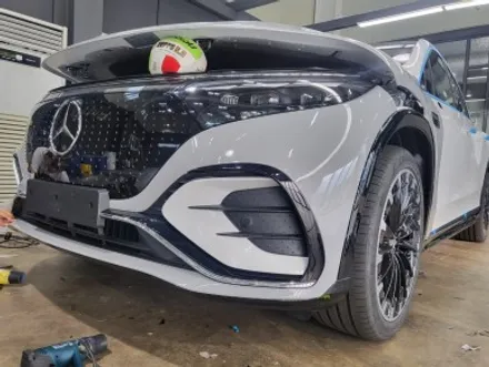 벤츠 신형 EQS 580 SUV 전체 랩핑 + 하이그로시 PPF 시공!! 용인 랩핑 PPF 업체 랩 401 / 용인, 광교, 성남