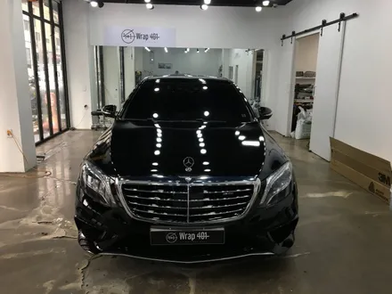 수원 벤츠 S 클래스 63AMG 전체랩핑 3M 블랙 유광 시공! 랩401! / 용인시 처인구
