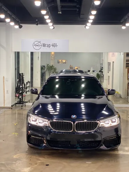 BMW 5시리즈 G30 전체랩핑 3M 미드나이트 블루 랩401 시공!!! / 용인시 처인구
