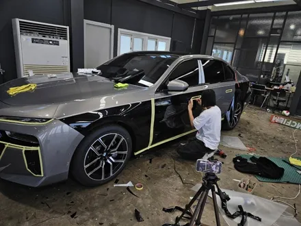 BMW 7시리즈 전체 크롬 죽이기 + 투톤랩핑 !! 용인랩핑 PPF 업체 랩401 / 용인시 처인구