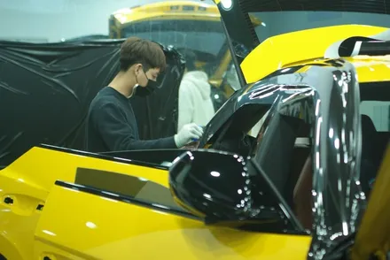 람보르기니 우르스 블랙 메탈릭 전체랩핑 시공!! 랩401 수원랩핑+광교랩핑+동탄랩핑+분당랩핑!! / 용인시 처인구