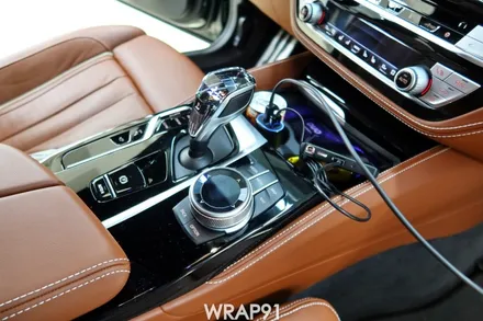 BMW M550i 3M 리얼카본 실내 사이드미러 부분 랩핑, 생활보호PPF, 경남 김해 자동차랩핑 전문 랩91 / 마산, 김해, 창원