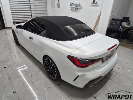 BMW 420i 컨버터블 3M 2080 사틴 프로즌 바닐라 전체 랩핑 WRAP91 / 마산, 김해, 창원
