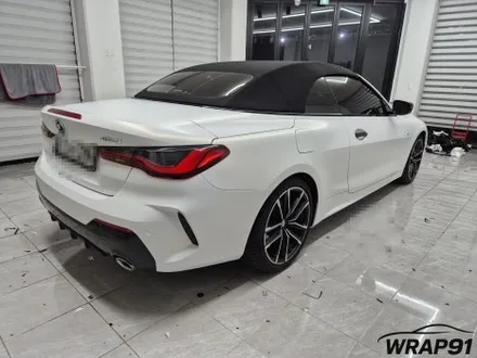 BMW 420i 컨버터블 3M 2080 사틴 프로즌 바닐라 전체 랩핑 WRAP91 / 마산, 김해, 창원