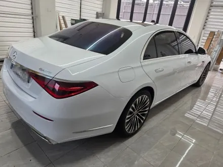 벤츠 S580 브라바도 피아노 화이트 전체 랩핑 WRAP91 / 마산, 김해, 창원