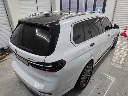 부산랩핑 BMW X7 전체랩핑｜OBEL PIANO WHITE VERSION2 유광 화이트 시공 / 마산, 김해, 창원