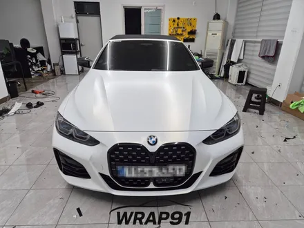 BMW 420i 컨버터블 3M 2080 사틴 프로즌 바닐라 전체 랩핑 WRAP91 / 마산, 김해, 창원