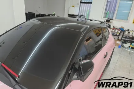 현대 벨로스터 N 텍랩 사쿠라 핑크 전체 랩핑 WRAP91 / 마산, 김해, 창원