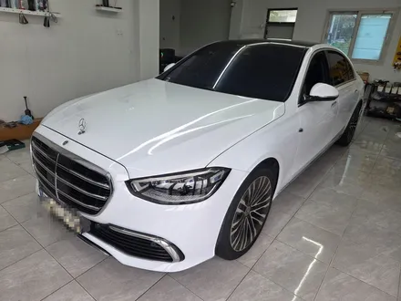벤츠 S580 브라바도 피아노 화이트 전체 랩핑 WRAP91 / 마산, 김해, 창원