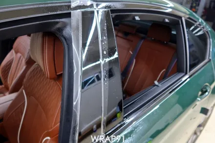 BMW M550i 3M 리얼카본 실내 사이드미러 부분 랩핑, 생활보호PPF, 경남 김해 자동차랩핑 전문 랩91 / 마산, 김해, 창원