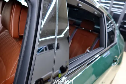 BMW M550i 3M 리얼카본 실내 사이드미러 부분 랩핑, 생활보호PPF, 경남 김해 자동차랩핑 전문 랩91 / 마산, 김해, 창원