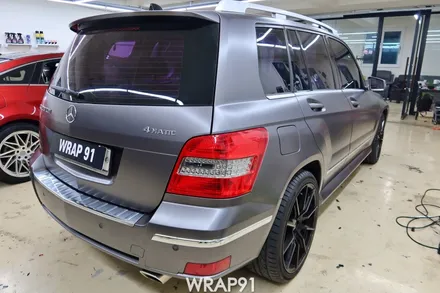 벤츠 GLK 220 전체 랩핑 - 에이버리 사틴 그레이 메탈릭, 부산 자동차 래핑 전문점 랩91 / 마산, 김해, 창원