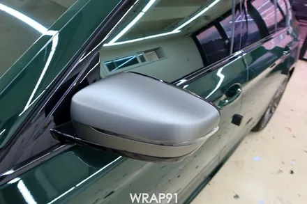 BMW M550i 3M 리얼카본 실내 사이드미러 부분 랩핑, 생활보호PPF, 경남 김해 자동차랩핑 전문 랩91 / 마산, 김해, 창원
