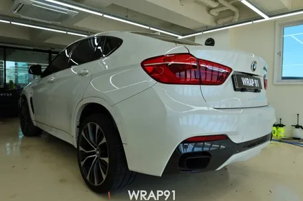 BMW X6 m50d 전체 랩핑 - 에이버리 사틴 다크 그레이, 경남 창원 자동차 래핑 전문 랩91 / 마산, 김해, 창원