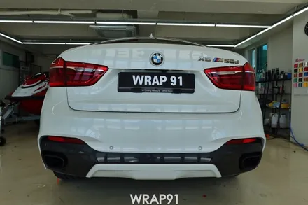 BMW X6 m50d 전체 랩핑 - 에이버리 사틴 다크 그레이, 경남 창원 자동차 래핑 전문 랩91 / 마산, 김해, 창원