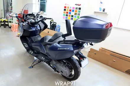 BMW C650 GT 카멜레온 랩핑 - 에이버리 유광 프레시스프링, 경남 부산 바이크랩핑 랩91 / 마산, 김해, 창원