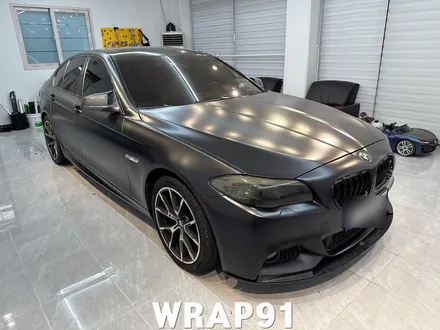 부산 양산 BMW 528I 랩핑 에이버리 사틴블랙 라이트필름 / 마산, 김해, 창원