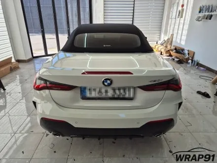 BMW 420i 컨버터블 3M 2080 사틴 프로즌 바닐라 전체 랩핑 WRAP91 / 마산, 김해, 창원