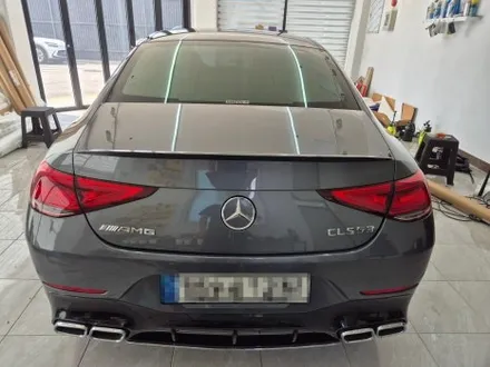 벤츠 CLS 53 AMG 에어버리 유광 그레이 전체 랩핑 WRAP91 / 마산, 김해, 창원