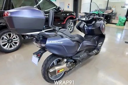 BMW C650 GT 카멜레온 랩핑 - 에이버리 유광 프레시스프링, 경남 부산 바이크랩핑 랩91 / 마산, 김해, 창원