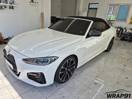 BMW 420i 컨버터블 3M 2080 사틴 프로즌 바닐라 전체 랩핑 WRAP91 / 마산, 김해, 창원