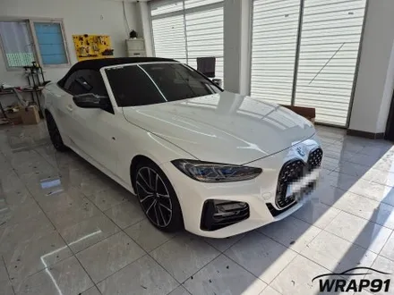 BMW 420i 컨버터블 3M 2080 사틴 프로즌 바닐라 전체 랩핑 WRAP91 / 마산, 김해, 창원