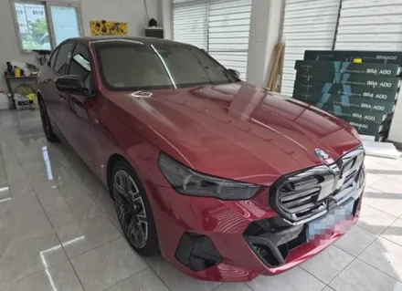 BMW i5 브라바도 리퀴드 메탈릭 실버 전체 랩핑 WRAP91 / 마산, 김해, 창원