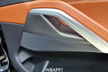 BMW X6 실내 랩핑 - 3M 4D 리얼카본, 필러 PPF, 경남 부산 자동차 랩핑 전문점 랩91 / 마산, 김해, 창원
