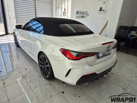 BMW 420i 컨버터블 3M 2080 사틴 프로즌 바닐라 전체 랩핑 WRAP91 / 마산, 김해, 창원