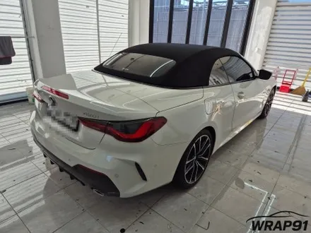 BMW 420i 컨버터블 3M 2080 사틴 프로즌 바닐라 전체 랩핑 WRAP91 / 마산, 김해, 창원
