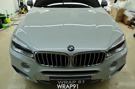 BMW X6 m50d 전체 랩핑 - 에이버리 사틴 다크 그레이, 경남 창원 자동차 래핑 전문 랩91 / 마산, 김해, 창원