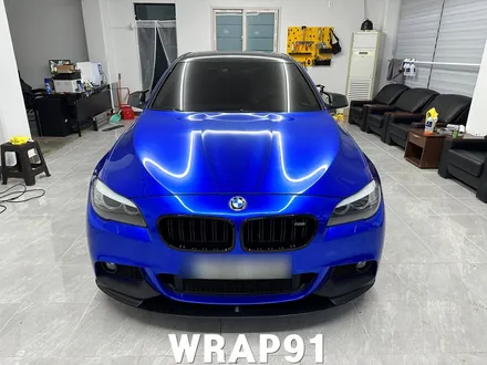 부산 양산 BMW 528I 랩핑 에이버리 사틴블랙 라이트필름 / 마산, 김해, 창원