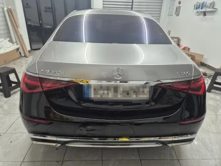 벤츠 마이바흐 S580 고광택 GT실버 듀오톤 랩핑 WRAP91 / 마산, 김해, 창원