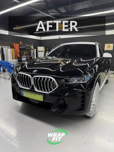 BMW X6 전체 랩핑 후기 | 화이트 → 고광택 블랙 컬러 체인지 / 용인시 기흥구 신갈동