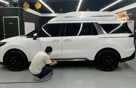 🚗[용인 랩핑] 기아 카니발 크롬 죽이기 + 3M 유광 블랙 시공기 / 용인시 기흥구 신갈동