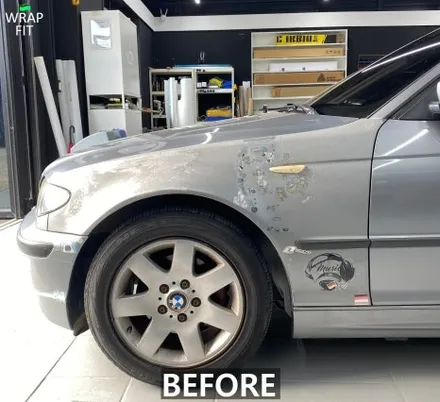 BMW 3시리즈 부분 랩핑 [죽은 도장 살리기] 용인 랩핑 / 용인시 기흥구 신갈동