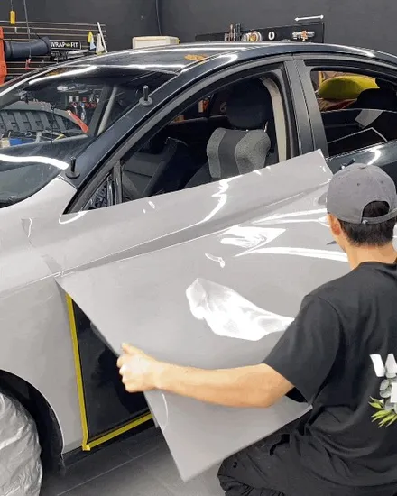 🚗 르노 SM5 낡은 랩핑 제거 후 고광택 필름 재시공 용인 랩핑 랩 / 용인시 기흥구 신갈동