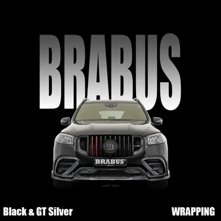 벤츠 브라부스 167 AMG GLS 63, 투톤 블랙 & GT 실버 랩핑 시공 / 서울 중랑구 망우동