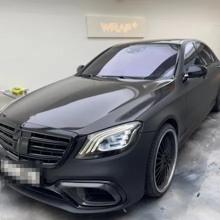 벤츠 S63 AMG X 브라부스, 카본&매트블랙 랩핑 / 서울 중랑구 망우동