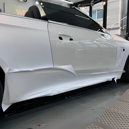 강남 랩핑 벤츠 CLE53 AMG - 매트 화이트 / 서울 중랑구 망우동
