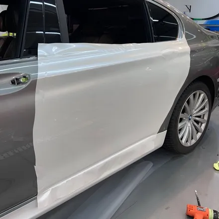 강남 BMW 7시리즈 랩핑 PET 쉘 화이트 완벽한 시공 후기 / 서울 중랑구 망우동
