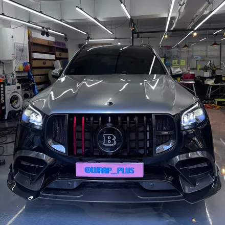 벤츠 브라부스 167 AMG GLS 63, 투톤 블랙 & GT 실버 랩핑 시공 / 서울 중랑구 망우동