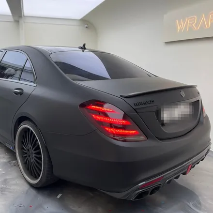 벤츠 S63 AMG X 브라부스, 카본&매트블랙 랩핑 / 서울 중랑구 망우동
