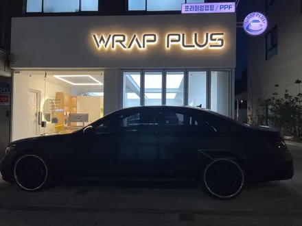 벤츠 S63 AMG X 브라부스, 카본&매트블랙 랩핑 / 서울 중랑구 망우동