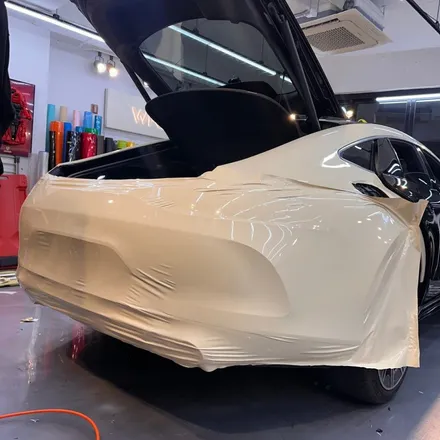 벤츠 AMG GT 랩핑 아이보리 화이트 전체 시공 리뷰 / 서울 중랑구 망우동