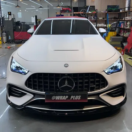 강남 랩핑 벤츠 CLE53 AMG - 매트 화이트 / 서울 중랑구 망우동