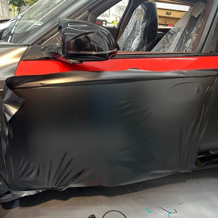 강남에서 BMW XM 사틴 블랙 랩핑 후기 : BLACK & RED / 서울 중랑구 망우동